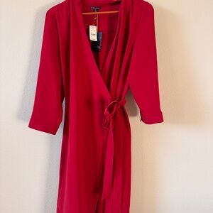 Brooks Brothers Women's Wrap Dress, Red, Size 10